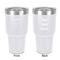 Elephant 30 oz Stainless Steel Ringneck Tumbler - White - Double Sided - Front & Back