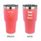 Elephant 30 oz Stainless Steel Tumbler - Coral - Double Sided (Personalized)