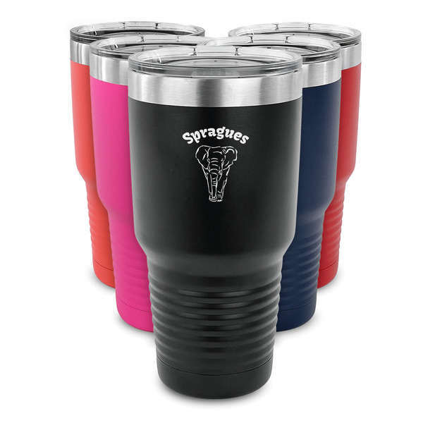 Elephant 30 oz Stainless Steel Ringneck Tumblers - Parent/Main