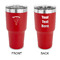 Elephant 30 oz Stainless Steel Tumbler - Red - Double Sided (Personalized)