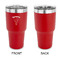 Elephant 30 oz Stainless Steel Ringneck Tumblers - Red - Single Sided - APPROVAL