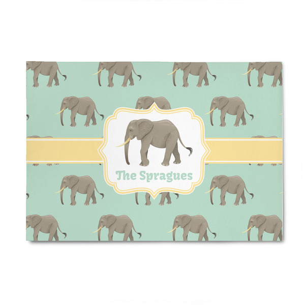 Custom Elephant 4' x 6' Indoor Area Rug (Personalized)