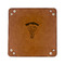 Elephant 6" x 6" Leatherette Snap Up Tray - FLAT FRONT