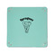 Elephant 6" x 6" Teal Leatherette Snap Up Tray - APPROVAL