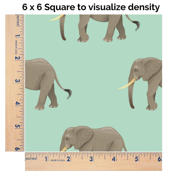 Elephant 6x6 Swatch of Fabric