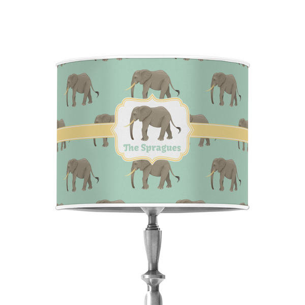 Custom Elephant 8" Drum Lamp Shade - Poly-film (Personalized)