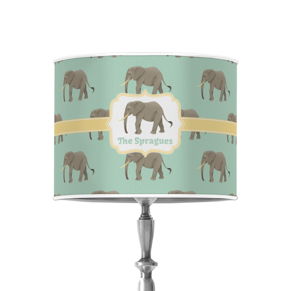 Elephant 8" Drum Lampshade - ON STAND (Poly Film)