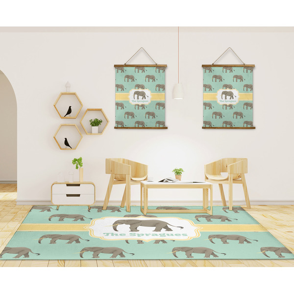Elephant 8'x10' Indoor Area Rugs - IN CONTEXT