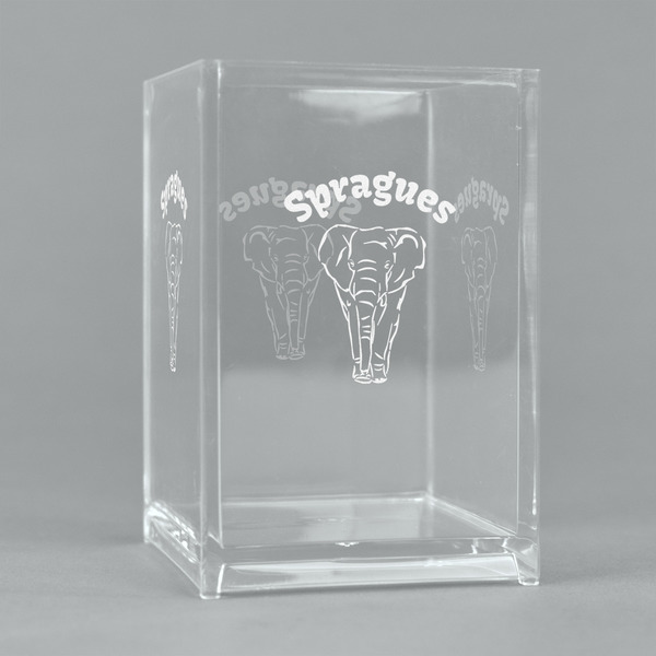 Custom Elephant Acrylic Pen Holder (Personalized)