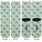 Elephant Adult Crew Socks - Double Pair - Front and Back - Apvl