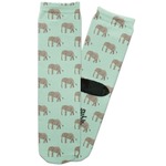 Elephant Adult Crew Socks (Personalized)