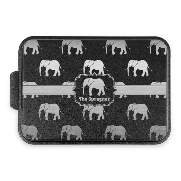 Elephant Aluminum Baking Pan - Black Lid - FRONT