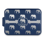 Elephant Aluminum Baking Pan with Navy Lid (Personalized)