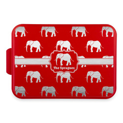 Elephant Aluminum Baking Pan with Red Lid (Personalized)