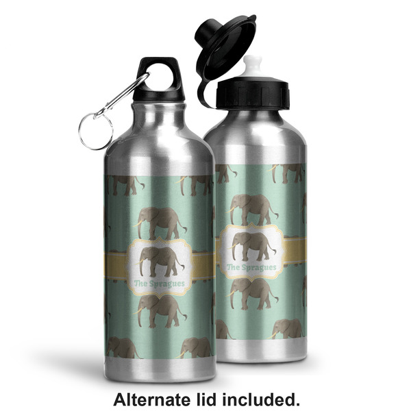 Elephant Aluminum Water Bottle - Alternate lid options