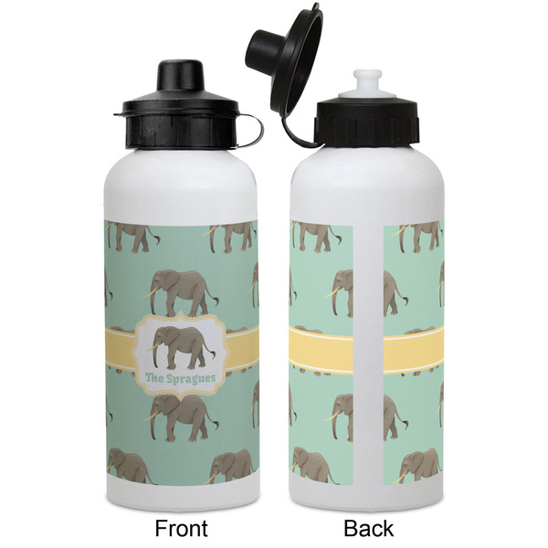 Elephant Aluminum Water Bottle - White APPROVAL
