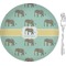 Elephant Glass Appetizer / Dessert Plate 8" (Personalized)