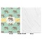 Elephant Baby Blanket (Single Side - Printed Front, White Back)