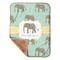Elephant Baby Sherpa Blanket - Corner Showing Soft