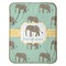 Elephant Baby Sherpa Blanket - Flat