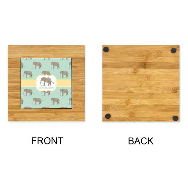 Elephant Bamboo Trivet with 6" Tile - APPROVAL
