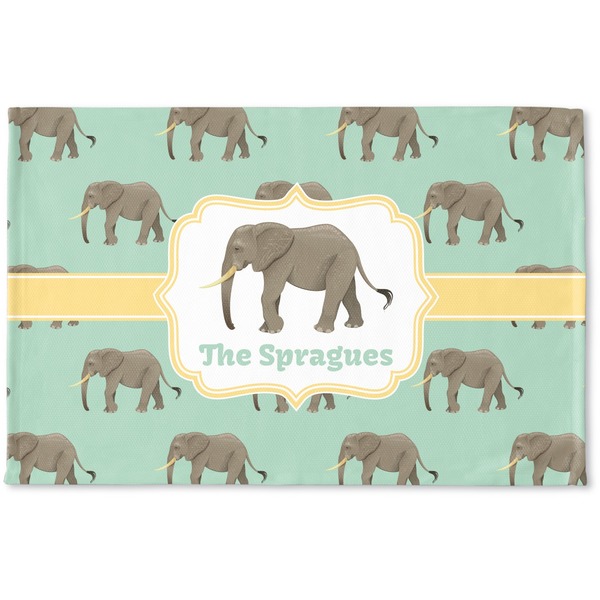 Custom Elephant Woven Mat (Personalized)