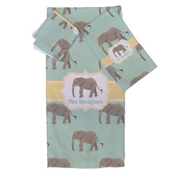 Elephant Bath Towel Set - 3 Pcs (Personalized)