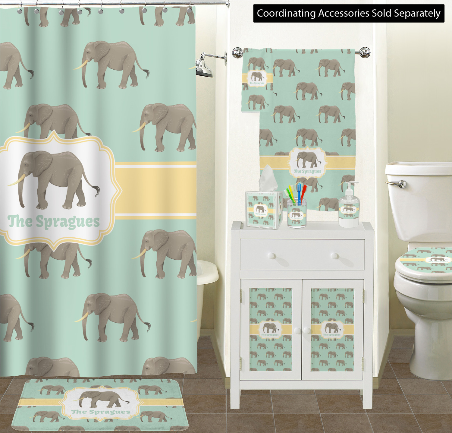 elephant bathroom decor