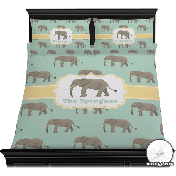 Elephant Bedding Set (Queen) - Duvet