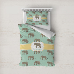 Elephant Duvet Cover Set - Twin (Personalized)