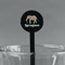 Elephant Black Plastic 7" Stir Stick - Round - Main
