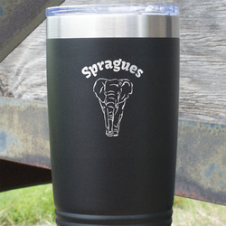 Elephant 20 oz Stainless Steel Tumbler (Personalized)