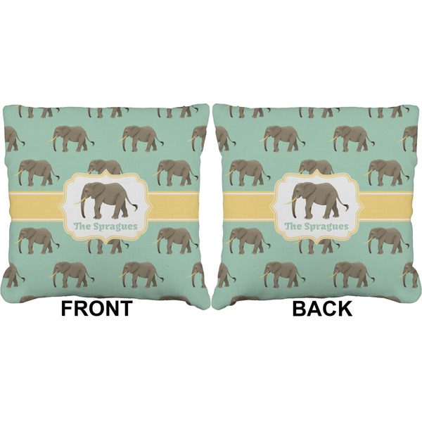 Elephant Burlap Pillow Approval