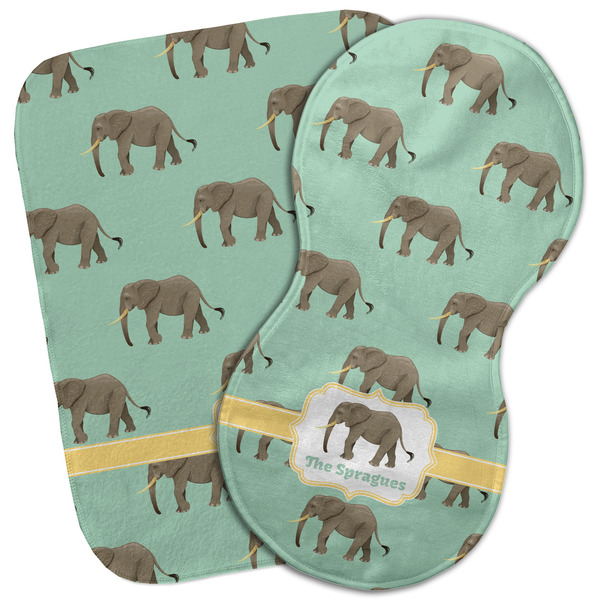 Custom Elephant Burp Cloth (Personalized)