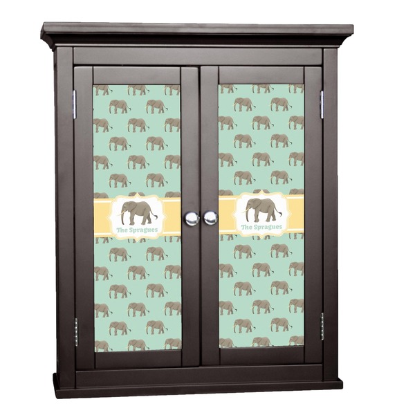 Custom Elephant Cabinet Decal - Small (Personalized)