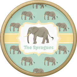 Elephant Cabinet Knob - Gold (Personalized)