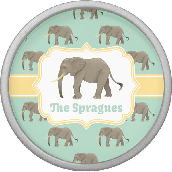 Elephant Cabinet Knob - Nickel - Front