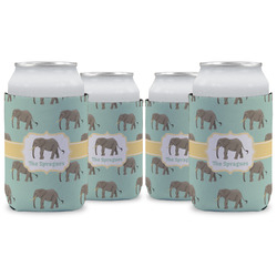 Elephant Can Cooler (12 oz) - Set of 4 w/ Name or Text