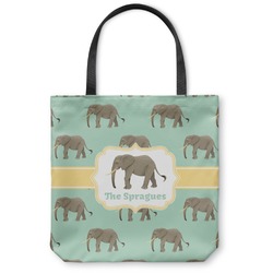 Elephant Canvas Tote Bag - Medium - 16"x16" (Personalized)