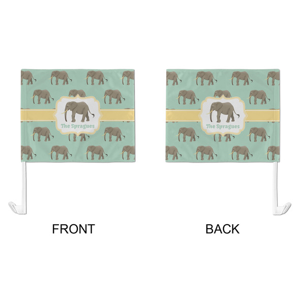 Elephant Car Flag - Large - APPROVAL