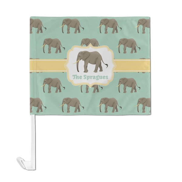 Elephant Car Flag - Large - FRONT