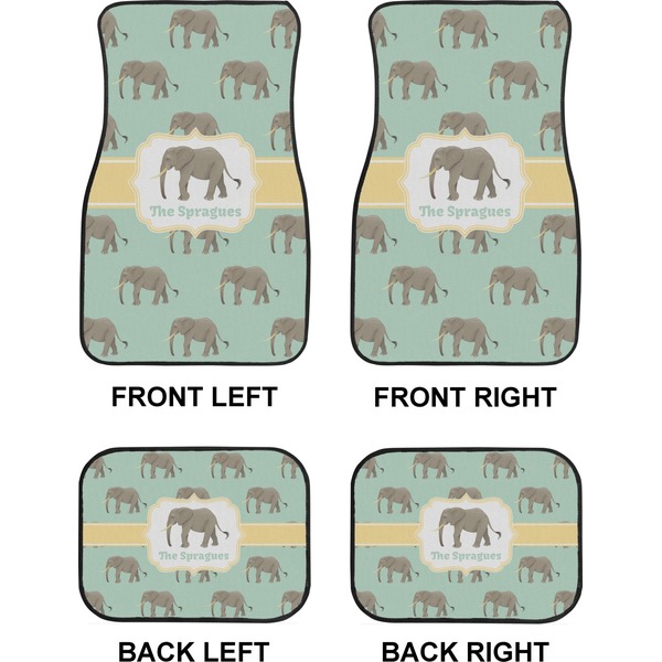 Elephant Car Floor Mats Set (2F + 2B)
