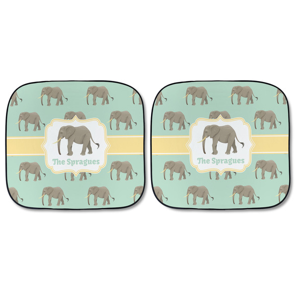 Elephant Car Sun Shades - FRONT