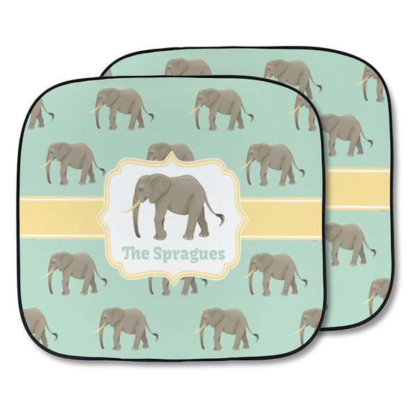 Custom Elephant Car Sun Shade - Two Piece (Personalized)