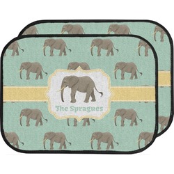 Elephant Car Floor Mats (Back Seat) (Personalized)