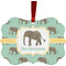 Elephant Christmas Ornament (Front View)