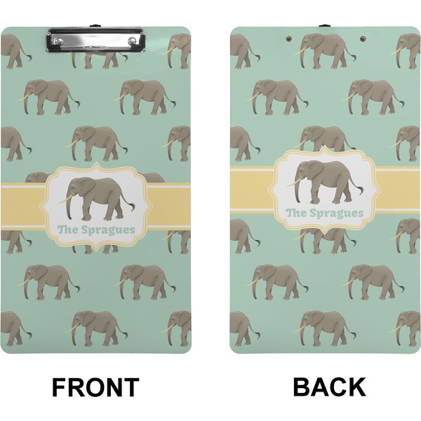 Elephant Clipboard (Legal) (Front + Back)