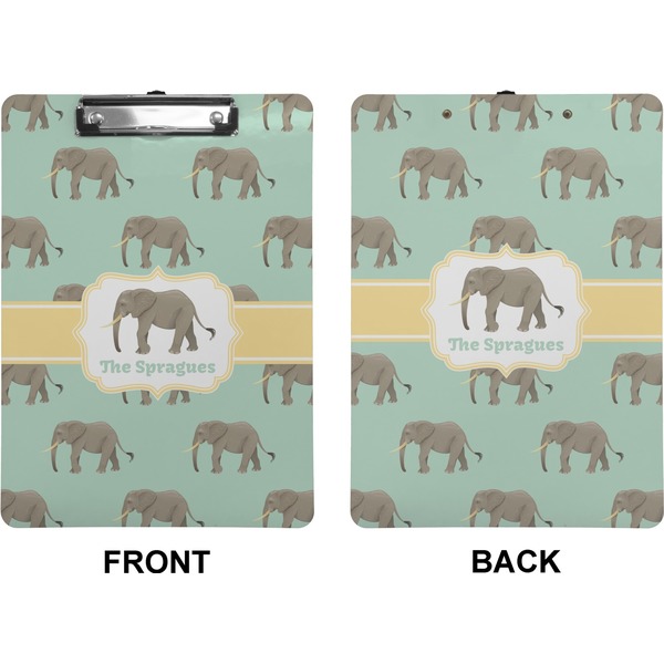 Elephant Clipboard (Letter) (Front + Back)