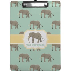Elephant Clipboard (Letter Size) (Personalized)