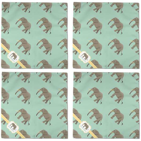 Elephant Cloth Napkins - Personalized Dinner (APPROVAL) Set of 4
